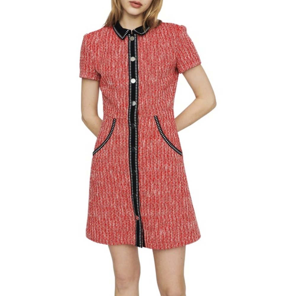Maje Renati Tweed Mini Dress